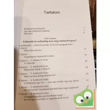   Robert T. Kiyosaki, Sharon L. Lechter: Gazdag papa befektetési tanácsai (Ritka)