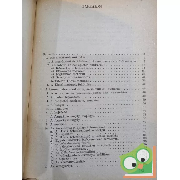 Szendrődi Valér: Gépjármű diesel-motorok működése, kezelése, javítása (ritka)