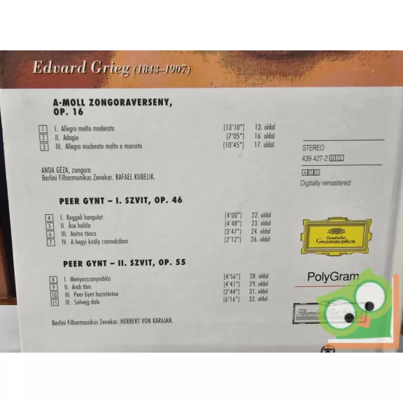 Grieg - Népszabadság Filharmónia - Klasszikusok sorozata (CD melléklettel)