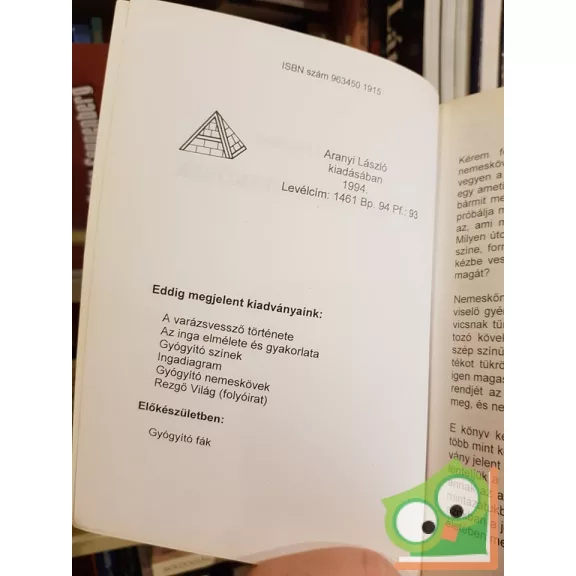 Aranyi Lászlóné: Gyógyító nemeskövek