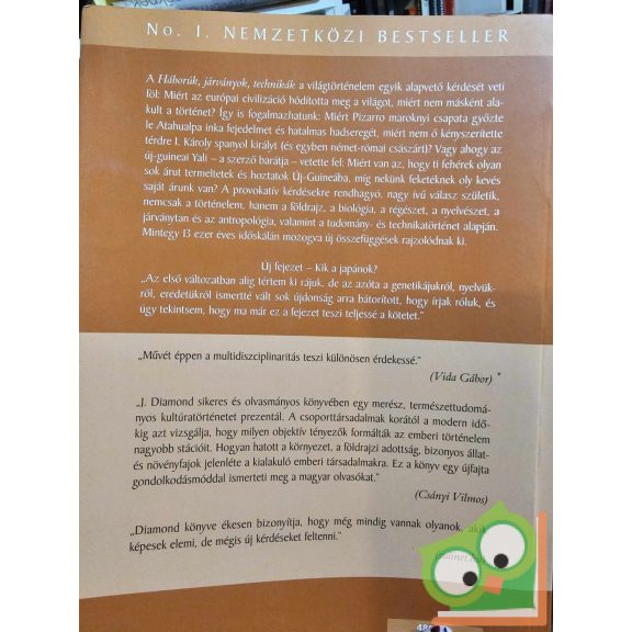 Jared Diamond: Háborúk, járványok, technikák - A társadalmak fátumai (ritka)