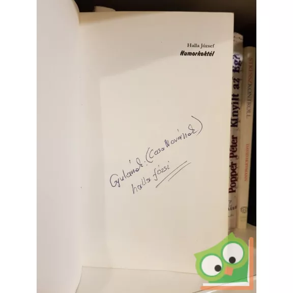 Halla József: Humorkoktél (Dedikált)