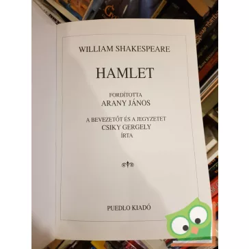 William Shakespeare: Hamlet (ford. Arany János)