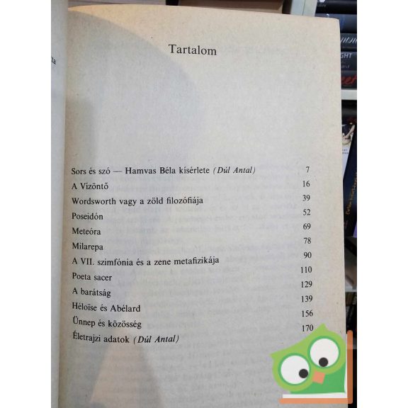 Hamvas Béla: A láthatatlan történet (ritka)