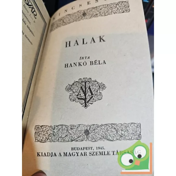 Hankó Béla: Halak (ritka) (Kincsestár)