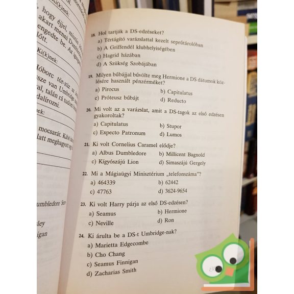 Huzsvai Dóra - Rose Kinga: Harry Potter tesztkönyv kezdőknek és haladóknak  (Ritka!)