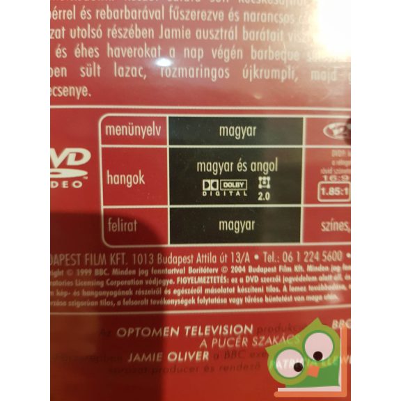 Jamie Oliver: A pucér szakács 6 részes sorozat (DVD) (BBC kiadás)