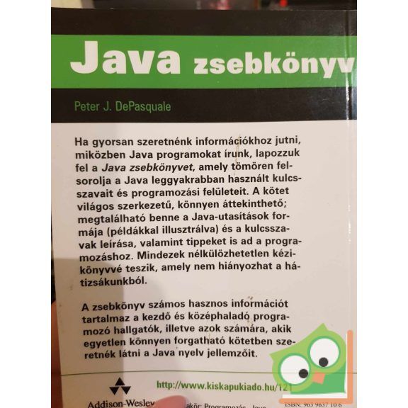 Peter J. DePasquale: Java zsebkönyv (ritka)