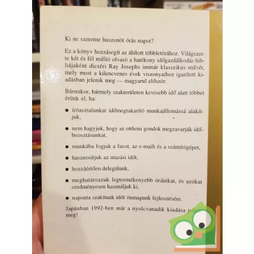 Ray Josephs: Időgazdálkodás vezetőknek (Bagolyvár)