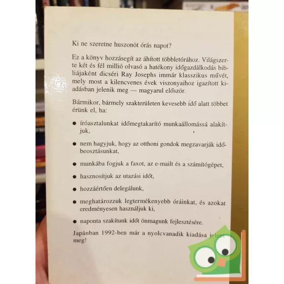 Ray Josephs: Időgazdálkodás vezetőknek (Bagolyvár)