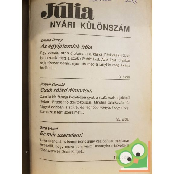 Júlia nyári különszám 1991
