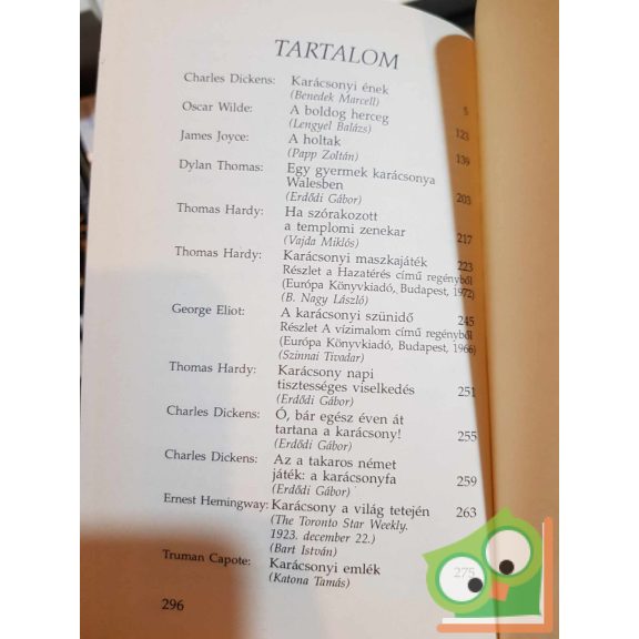 Erdődi Gábor (szerk.): Karácsonyi emlék - Angolszász elbeszélések