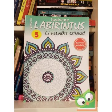Kedvenc Labirintus és Felnőtt Színező 5