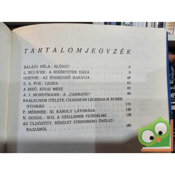 Bálint Aladár (szerk.): Éjfél / Kísértethistóriák 