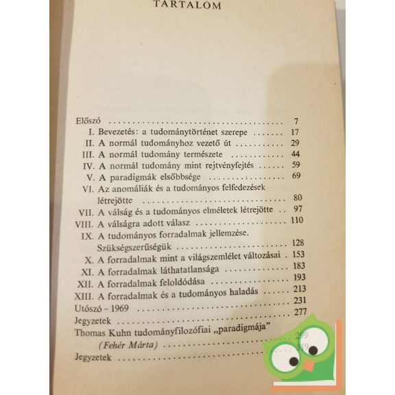 Thomas S. Kuhn: A tudományos forradalmak szerkezete (Ritka)