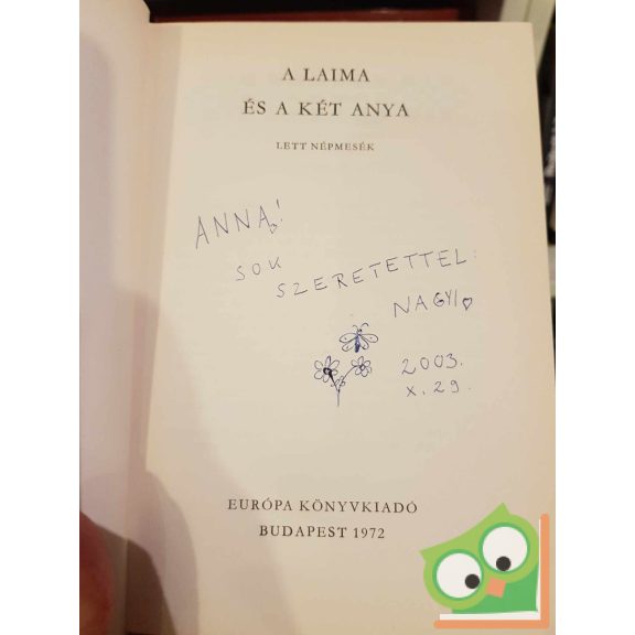 Voigt Vilmos (szerk.): A Laima és a két anya (Népek meséi) (ritka) (papírborító nélkül)