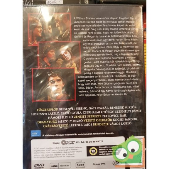William Shakespeare: Lear király (fóliás) (DVD)