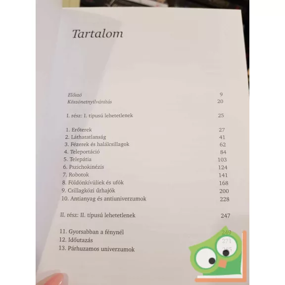 Michio Kaku: A lehetetlen fizikája (ritka)