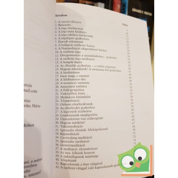 Böde István: A lelkünk jógája (ritka)