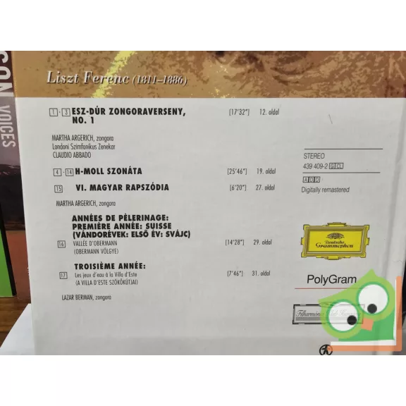 Liszt - Népszabadság Filharmónia - Klasszikusok sorozata (CD melléklettel)