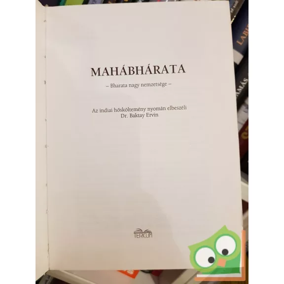 Dr. Baktay Ervin: Mahábhárata   Bharata nagy nemzetsége