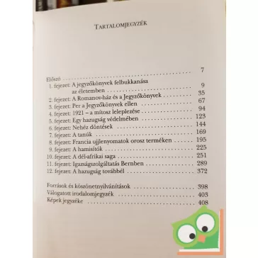   Hadassa Ben-Itto: A máig élő hazugság  A Cion bölcseinek jegyzőkönyvei cáfolata