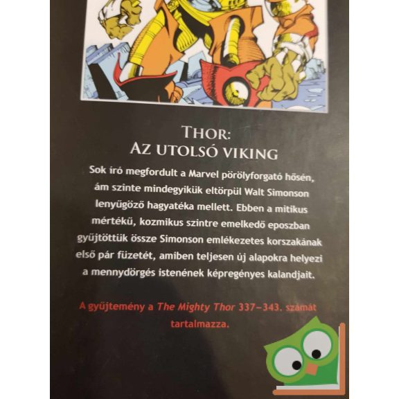 Marvel 39.: Walter Simonson: Thor: Az utolsó viking (újszerű)