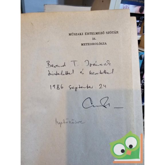 Czelnai Rudolf, Szepesi Dezsőné: Meteorológia