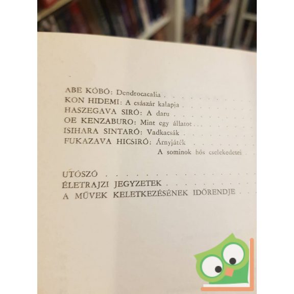 Hani Kjoko (szerk.): Modern japán elbeszélők