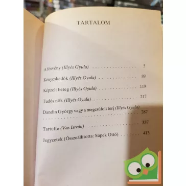 Molière: Hat színmű