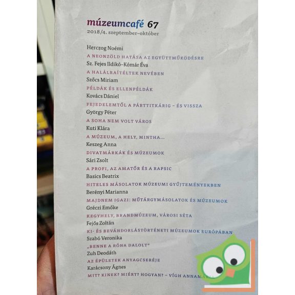MúzeumCafé 67. - pszeudo - olyan, mintha
