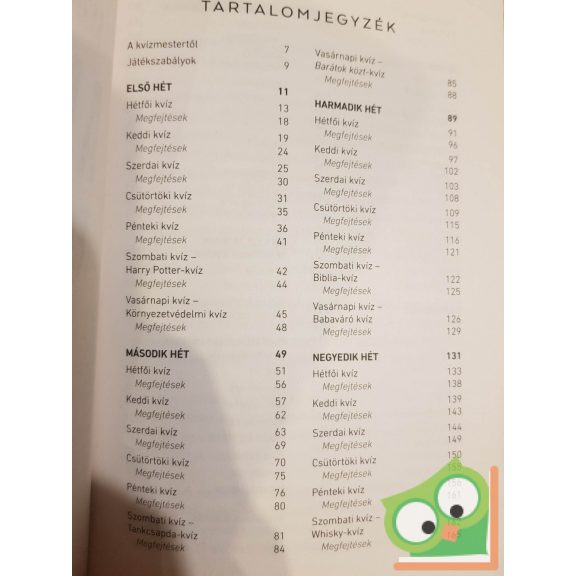 Bartha Álmos: A Nagy Fotelkvíz