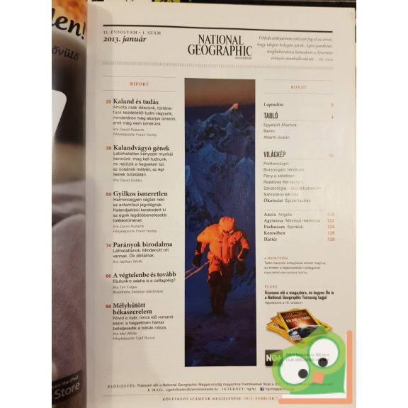 National Geographic  Magyarország 2013. január
