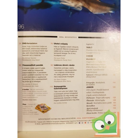 National Geographic  Magyarország 2016. augusztus