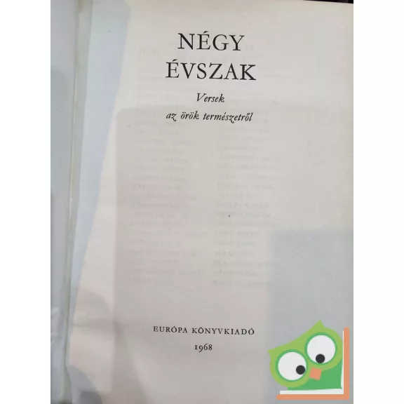 Négy évszak – versek az örök természetről