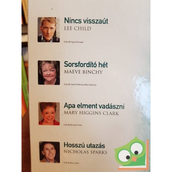 Lee Child, Maeve Binchy, Mary Higgins Clark, Nicholas Sparks