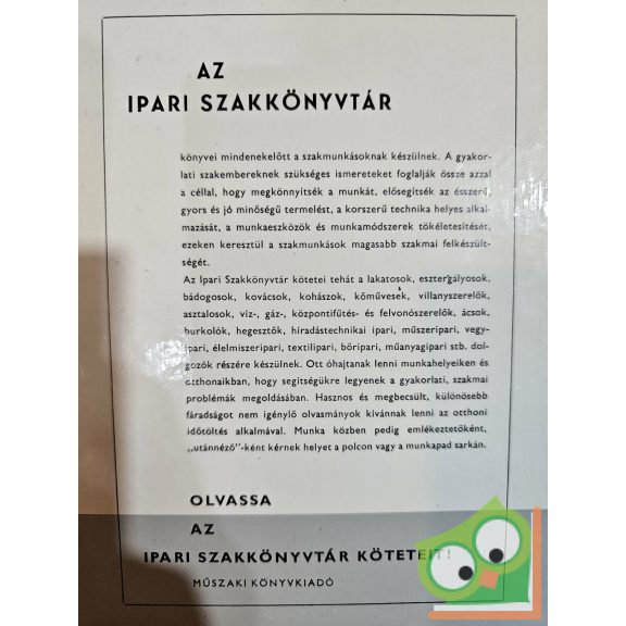 Pallai Sándor: Ötvösség, nemesfémipar, divatékszer készítés (Ipari Szakkönyvtár)