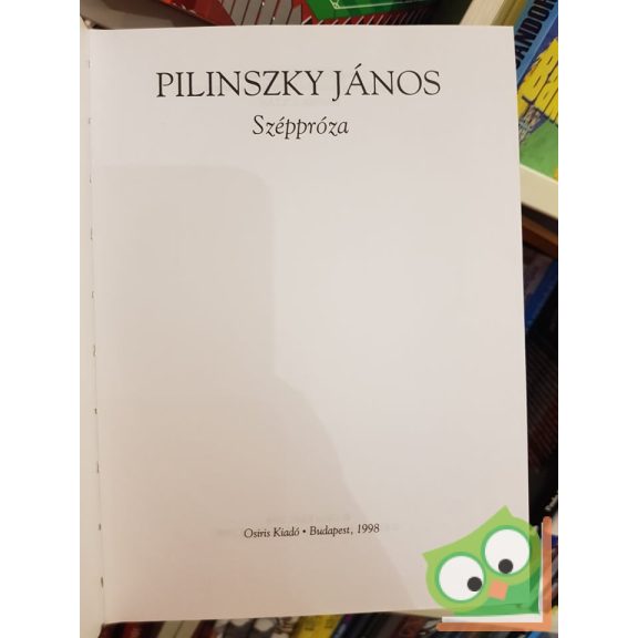 Pilinszky János: Széppróza