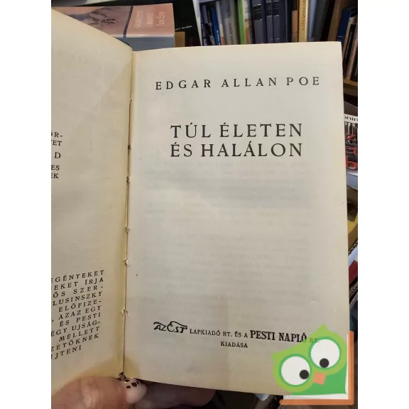 Edgar Allan Poe: Túl életen és halálon