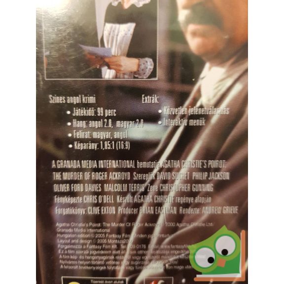 Poirot - Az ackroyd gyilkosság  (DVD)