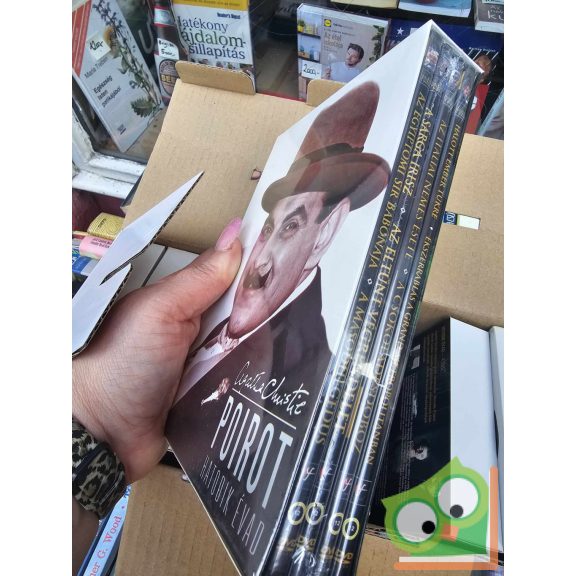 Agatha Christie - Poirot DVD bőrönd (11 évad, 43 lemez)