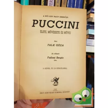 FALK GÉZA: Puccini (élete,művészete és művei)