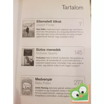   Joseph Finder - Nicholas Sparks - Bella Pollen (Readers Digest válogatás CB06)  (extra kiadás)
