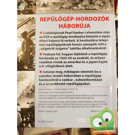 Repülőgéphordozók háborúja (Háborúk és fegyverek 14) (kiskönyv plusz DVD)
