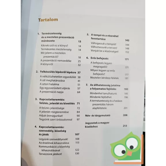 Garr Reynolds: A meztelen előadó (HVG Könyvek, ritka)