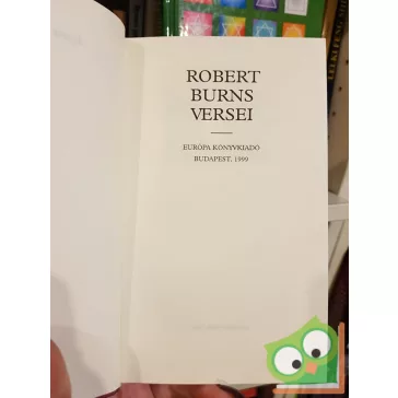 Robert Burns: Robert Burns versei (Lyra Mundi)