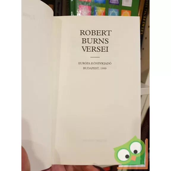 Robert Burns: Robert Burns versei (Lyra Mundi)
