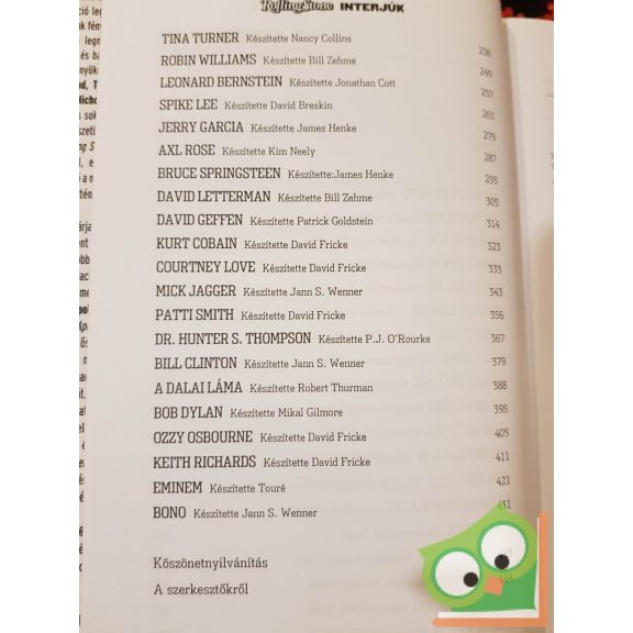 Jann S. Wenner (szerk.), John Levy (szerk.): Rolling Stone - Interjúk ( Jann S.  Wenner előszavával)