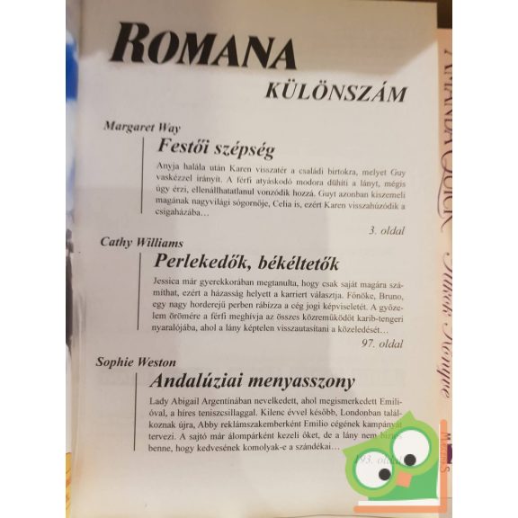 Romana különszám 2008/25. kötet