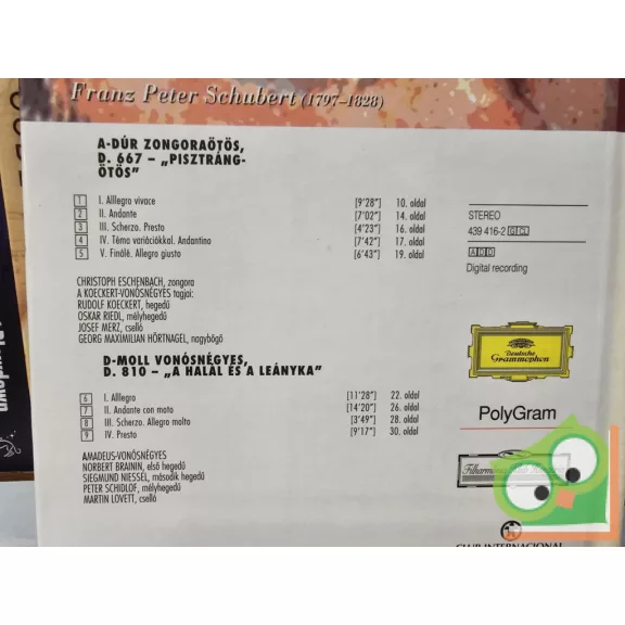 Schubert - Népszabadság Filharmónia - Klasszikusok sorozata (CD melléklettel)